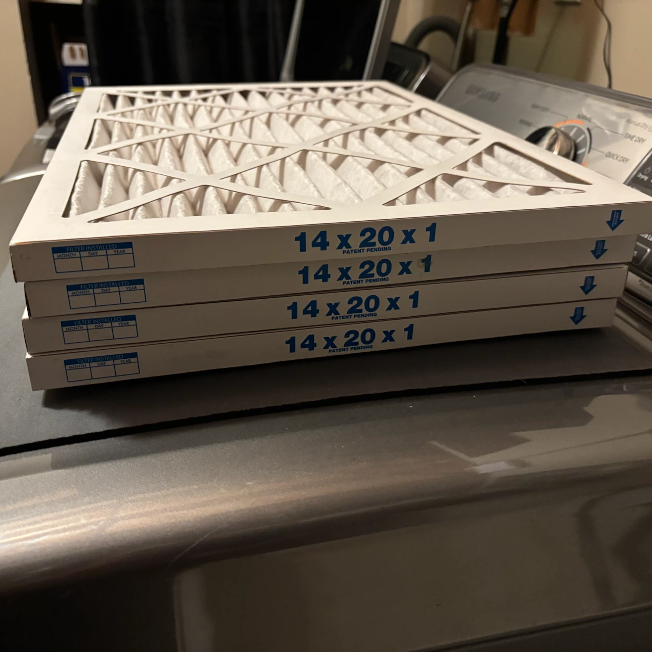 Set of 4 HVAC Air Filters 14 x 20 x 1 - photo 2