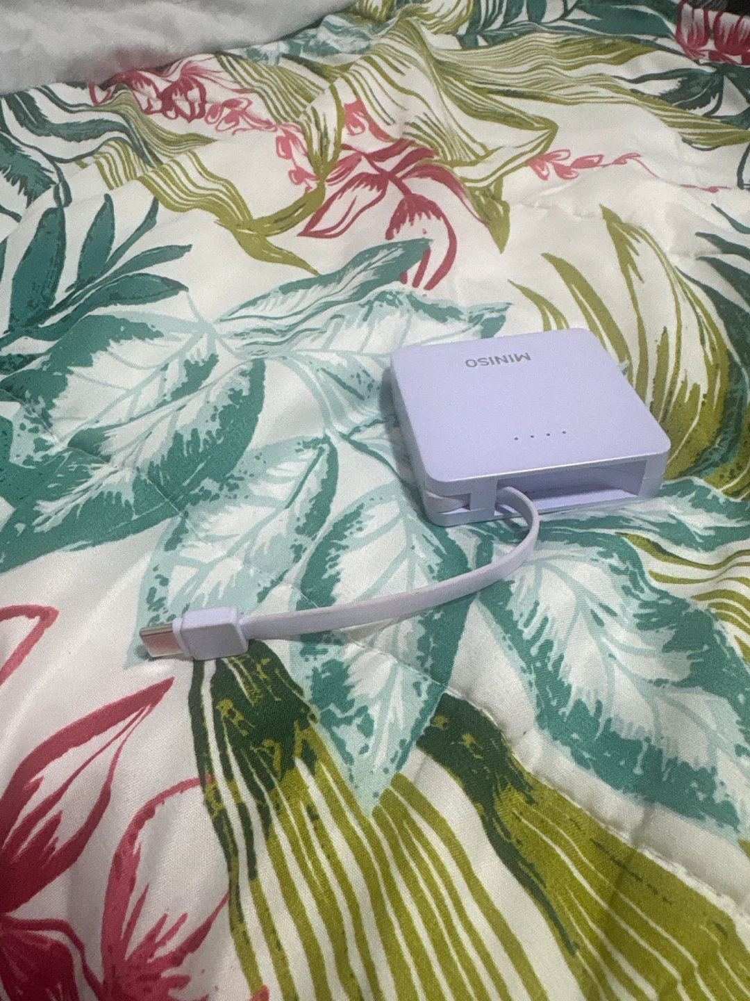 Miniso Purple Portable Power Bank