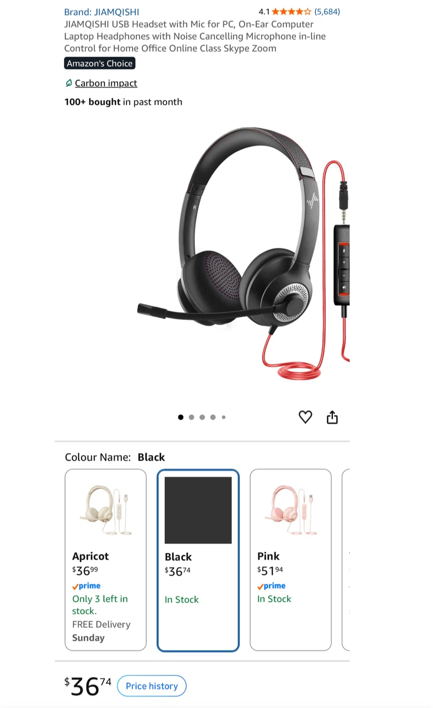 JIAMQISHI USB Headset with Microphone - photo 2
