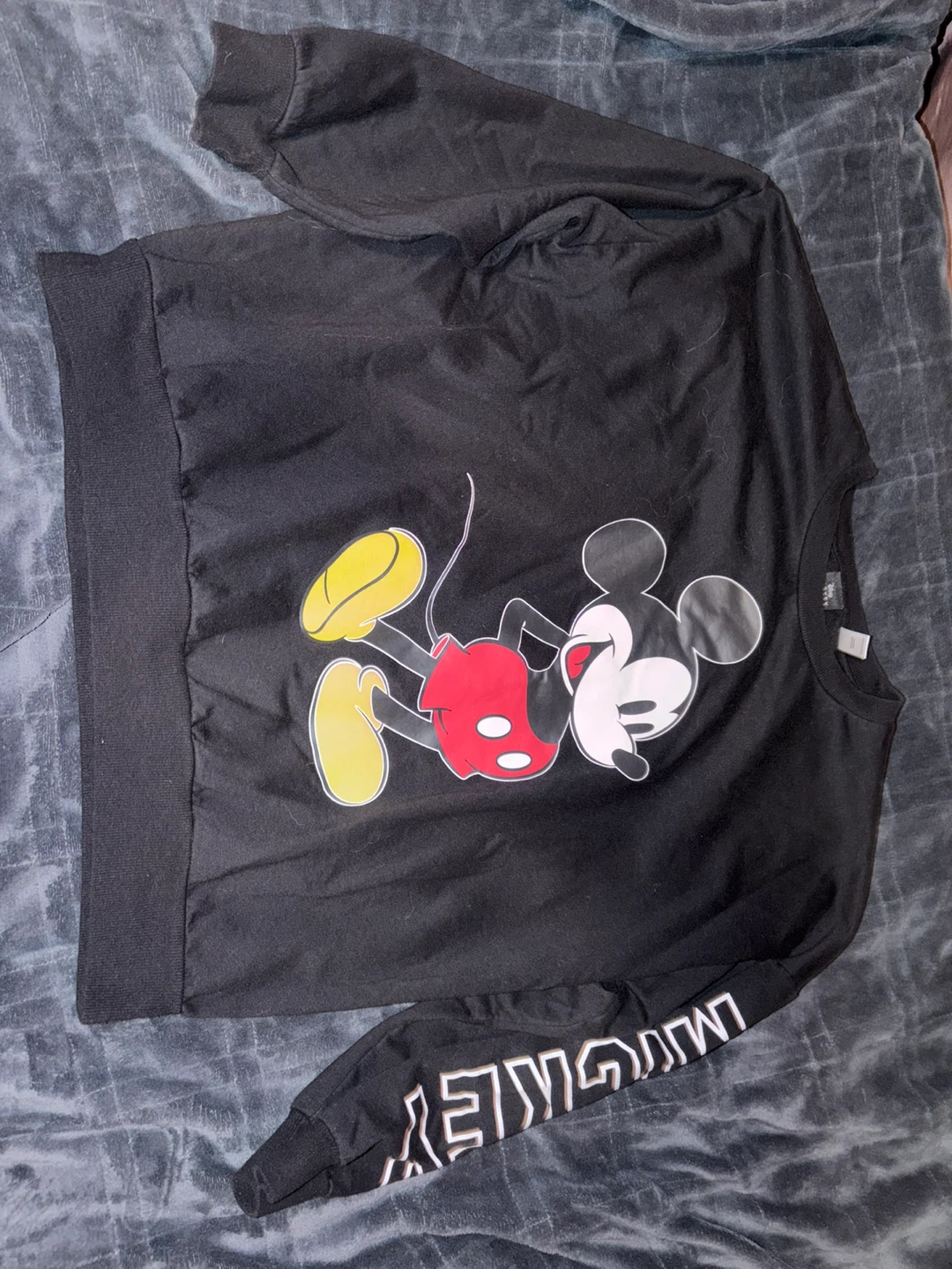 Disney Mickey Mouse Black Long Sleeve Sweatshirt