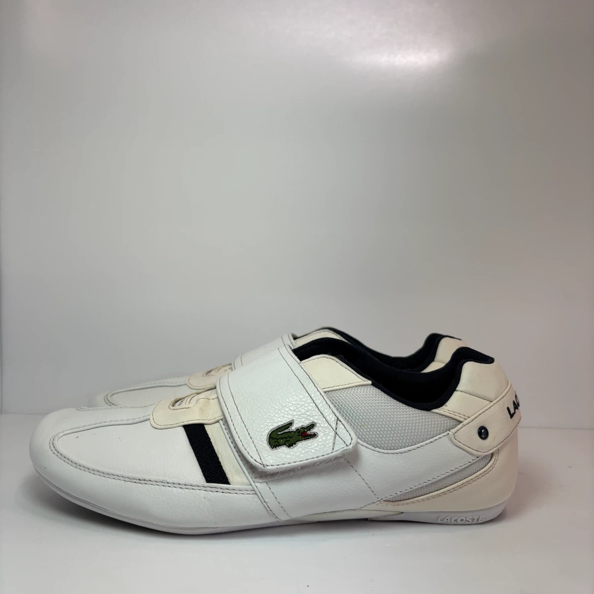 Lacoste White Velcro Sneakers