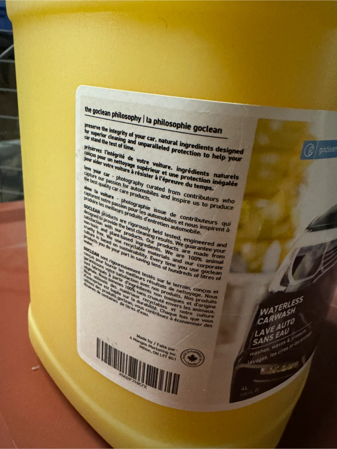 Goclean Waterless Carwash 4L Jug - photo 2