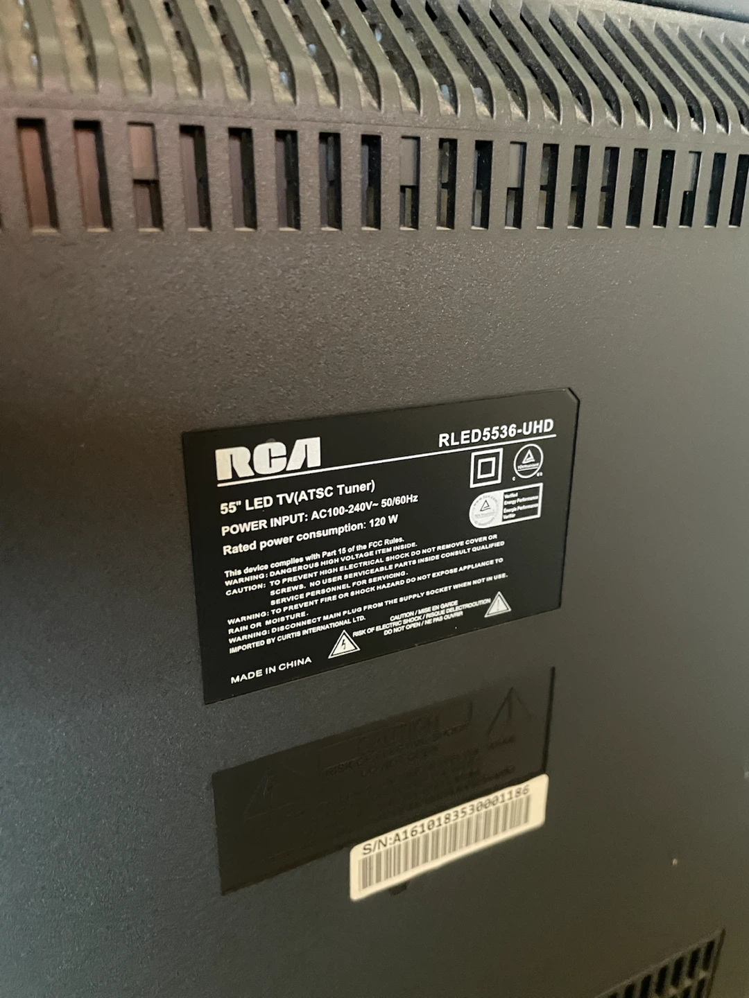 RCA 55” 4K TV - photo 3