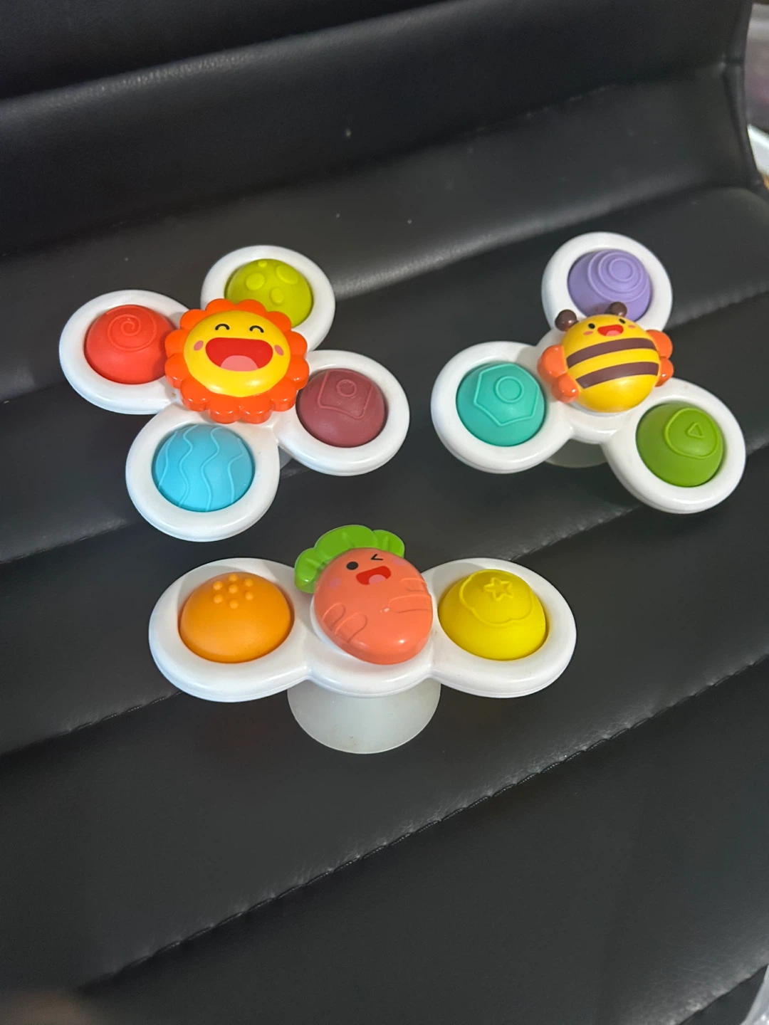 Set of 3 Baby Suction Spinner Toys - photo 2