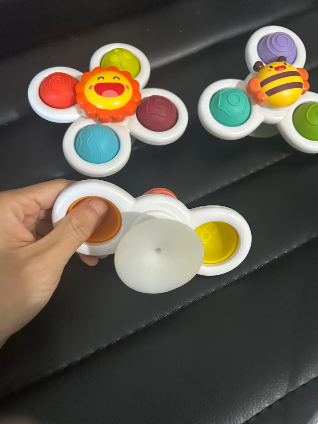 Set of 3 Baby Suction Spinner Toys - photo 3