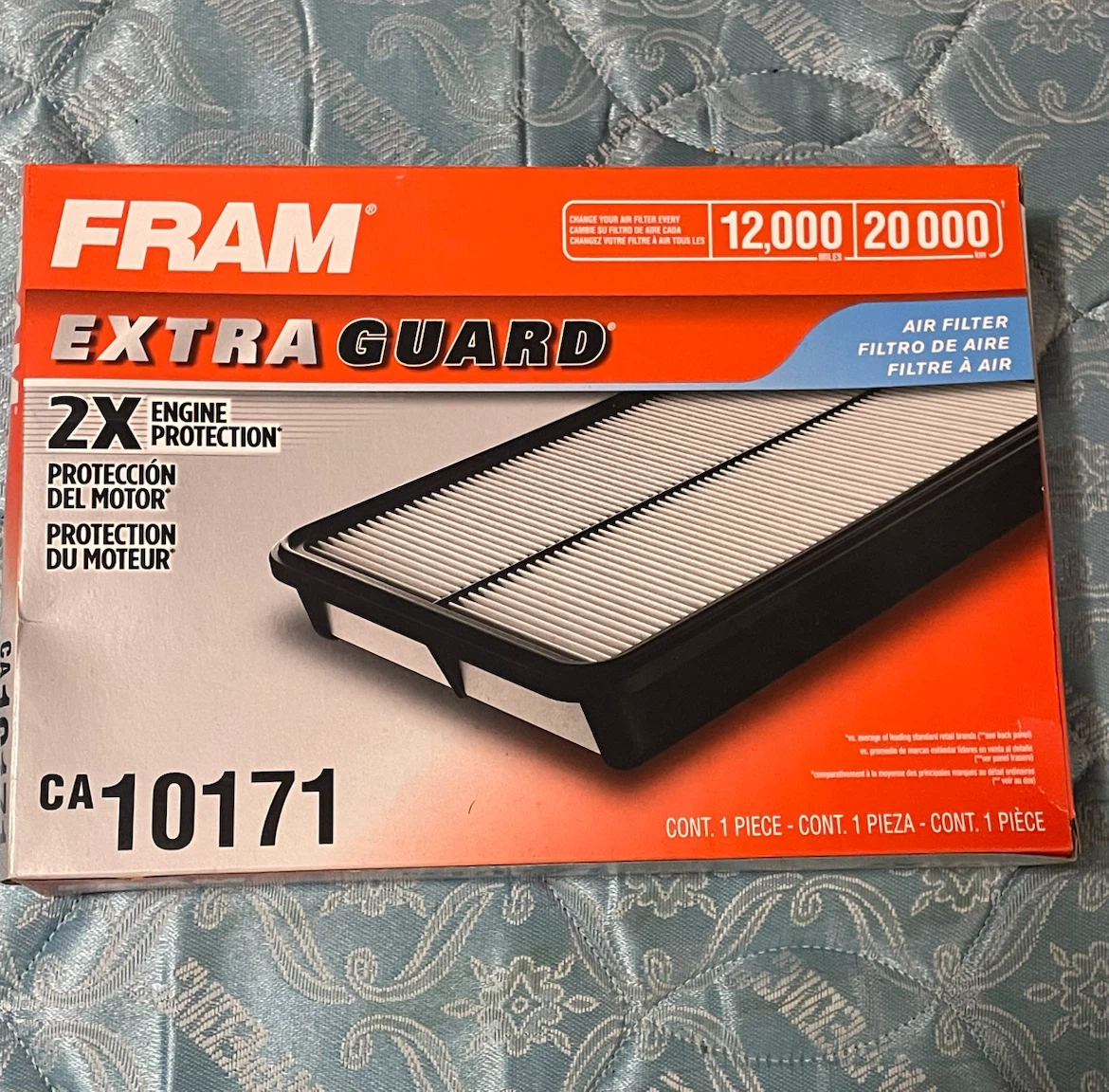 NGK Laser Iridium Spark Plug and FRAM CA10171 Air Filter