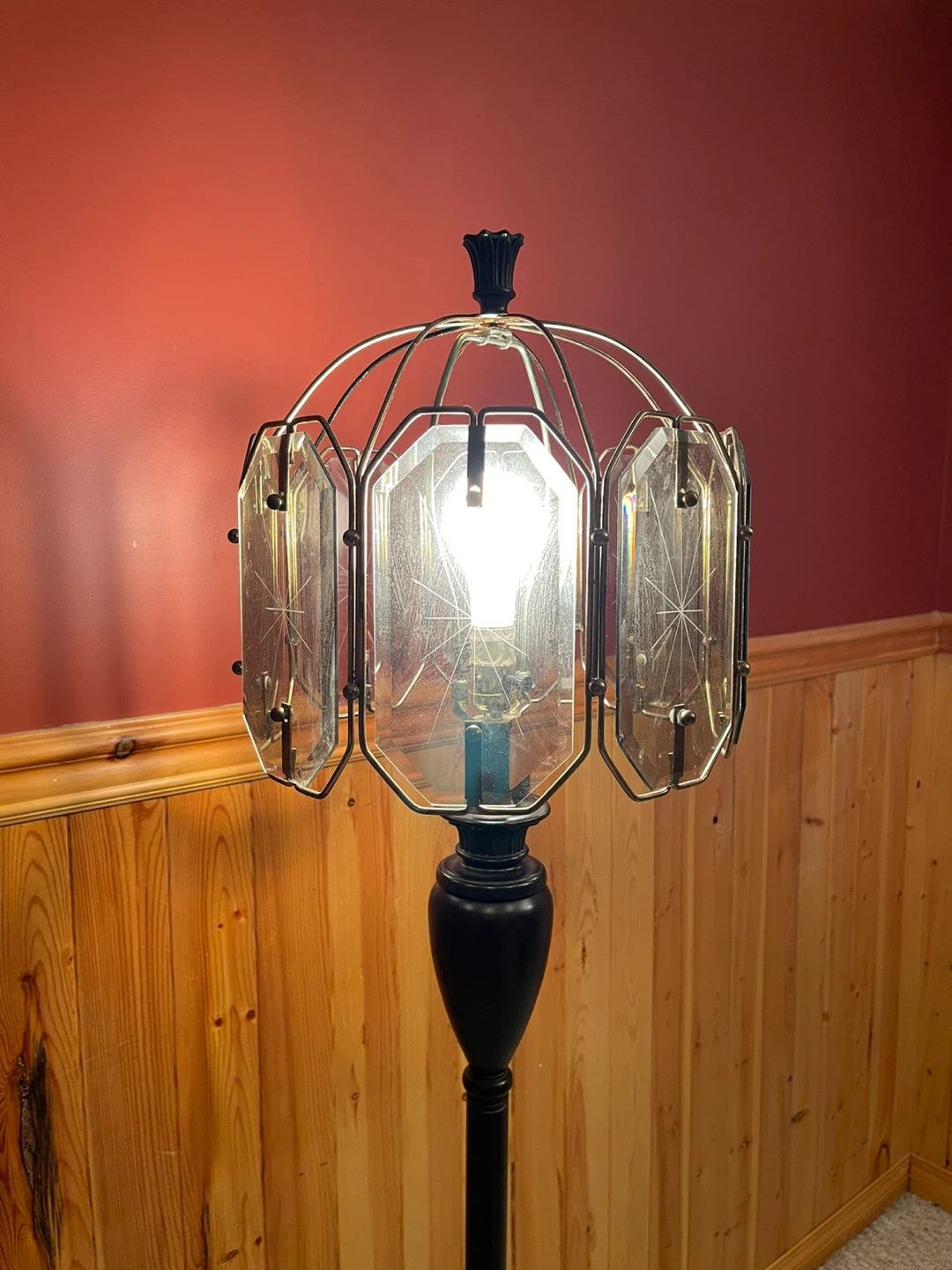 A beautiful vintage stained glass floor lamp - photo 3