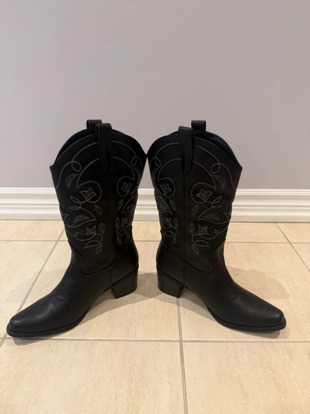 Black Western Cowboy Boots - photo 3