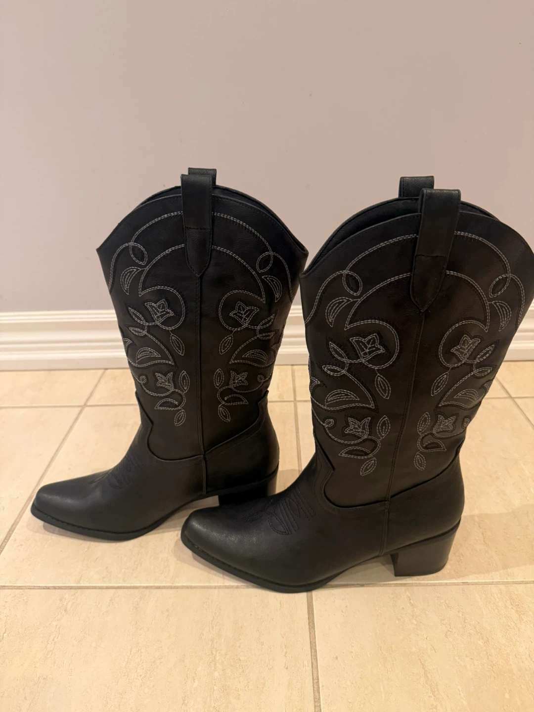 Black Western Cowboy Boots - photo 5
