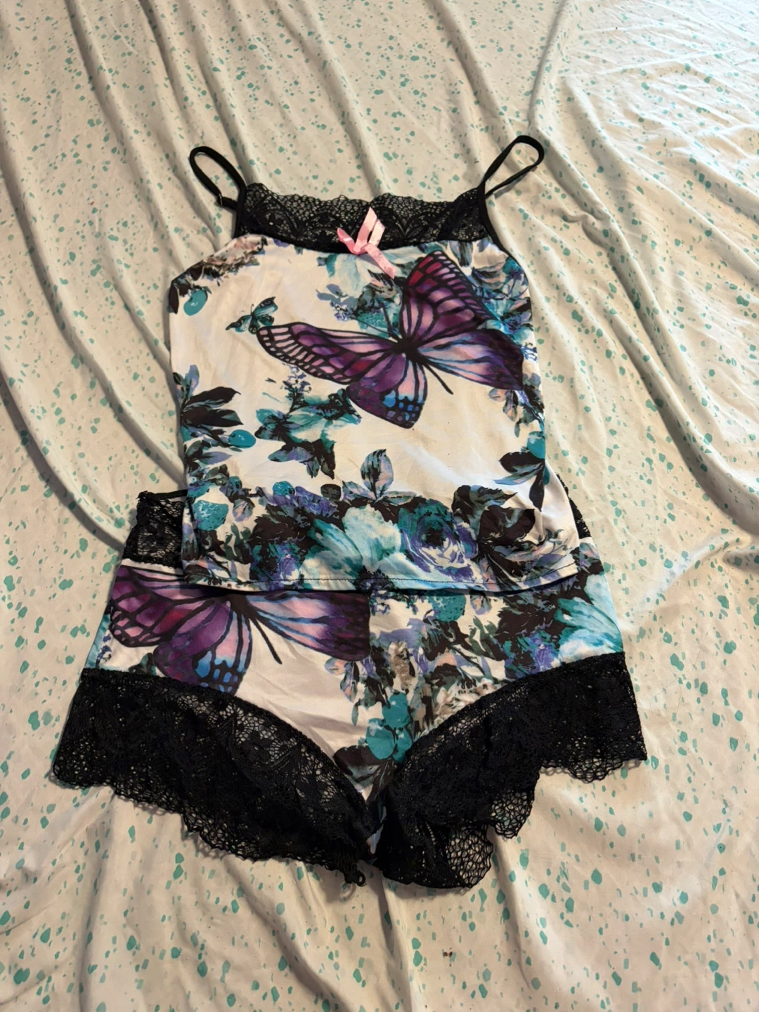 Butterfly Print Pajama Set