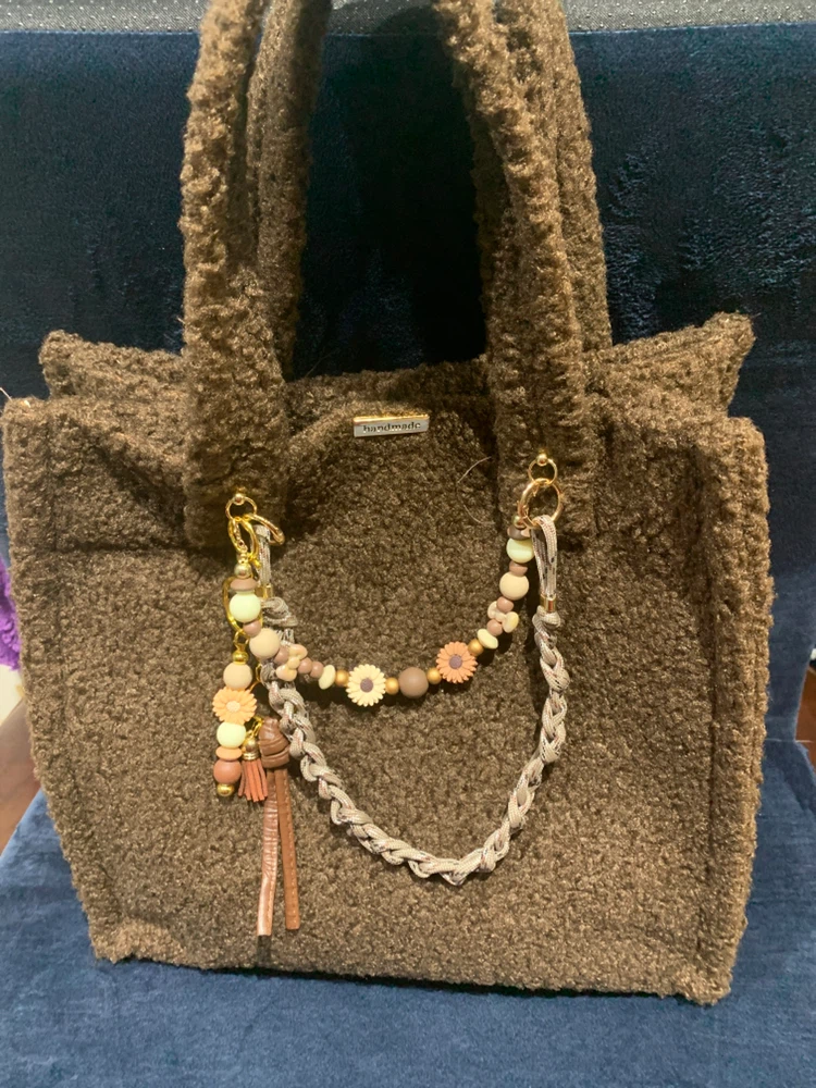 Brown Sherpa Tote Bag