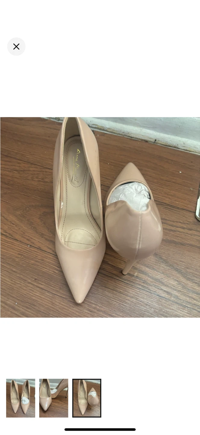 Anne Michelle Nude Patent Stiletto Heels - photo 2