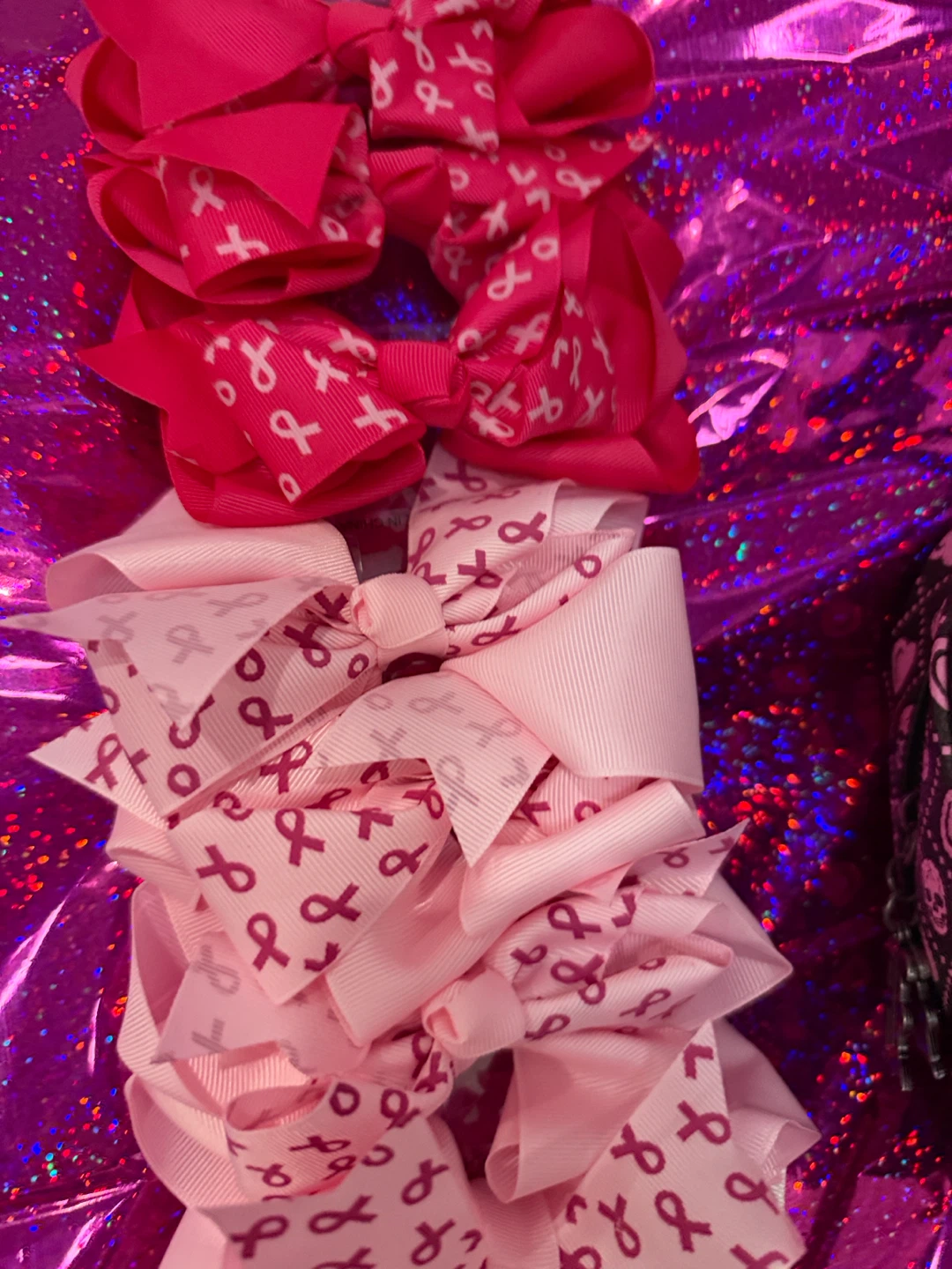 Breast cancer awareness bows - photo 2
