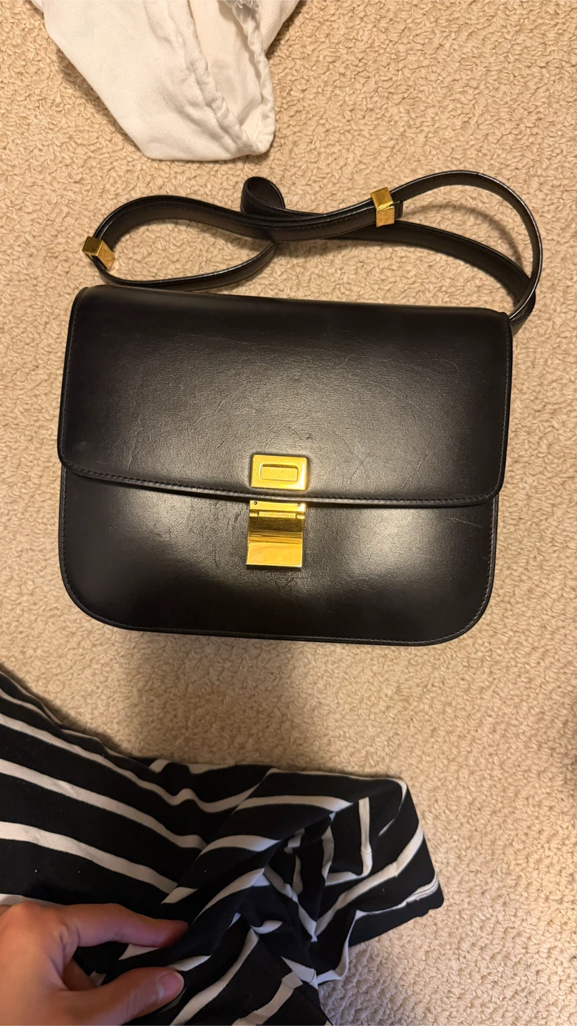 Celine Classic Box Bag in Black
