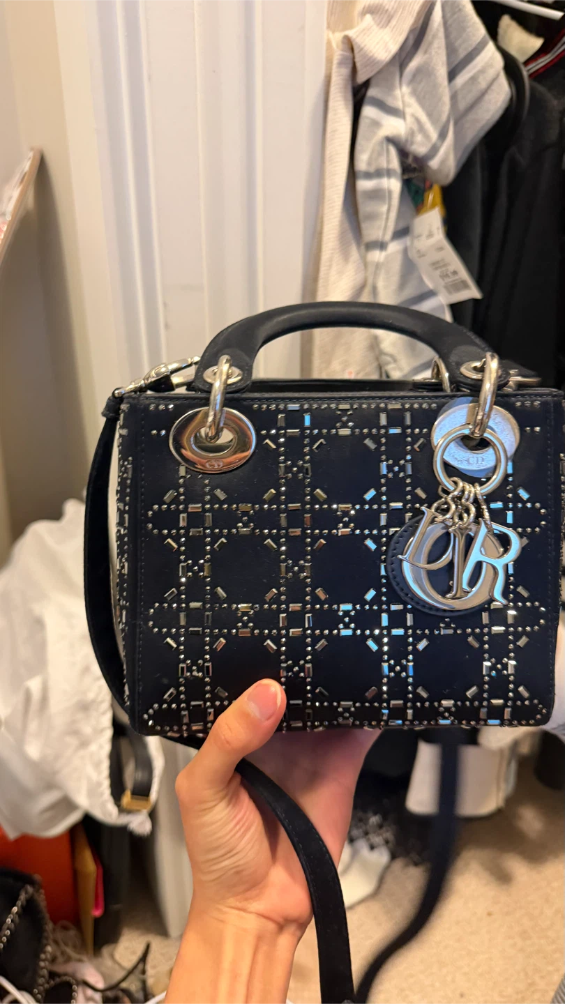 Dior Lady Dior Small Studded Bag