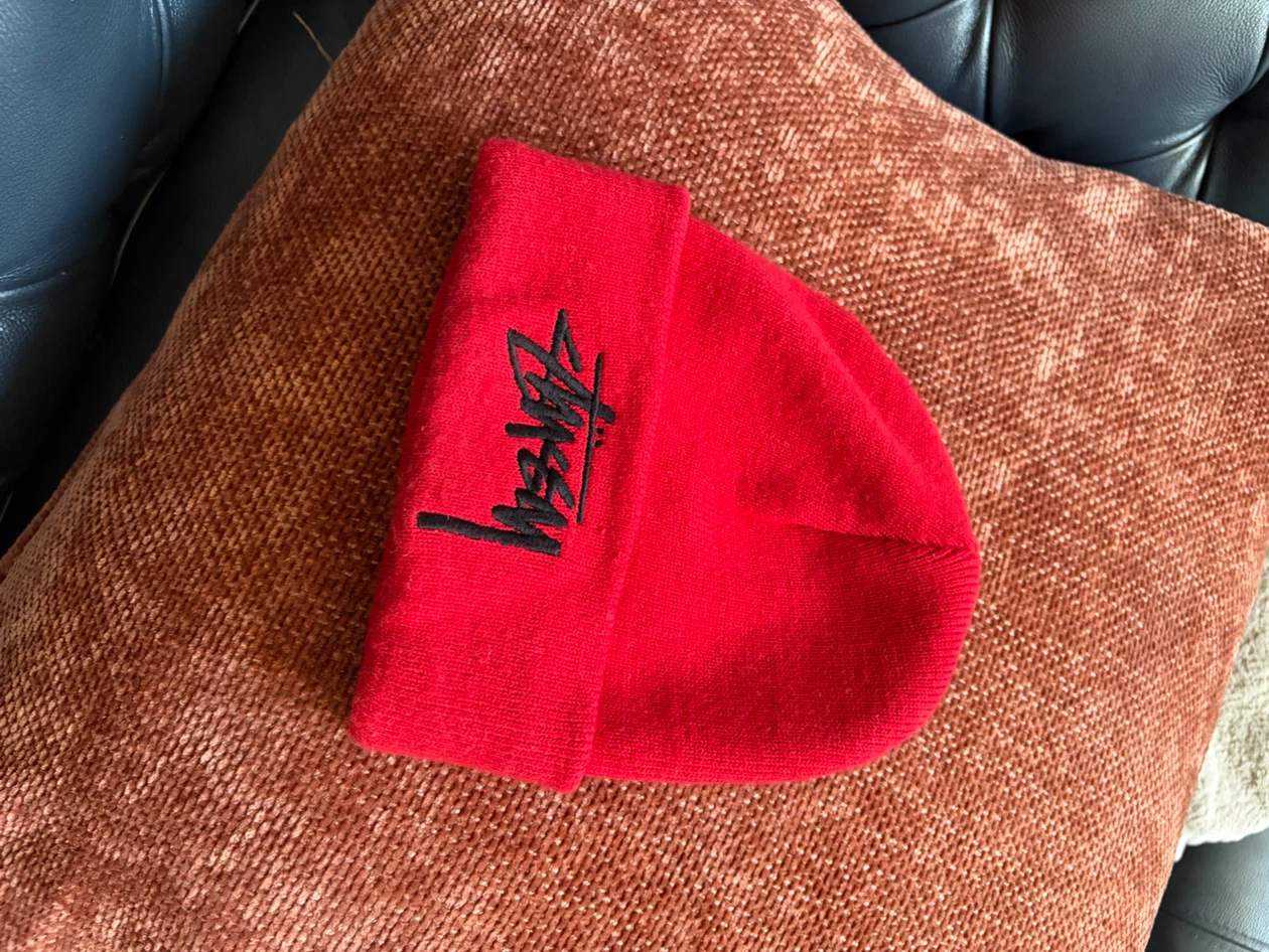 Stussy Red Beanie
