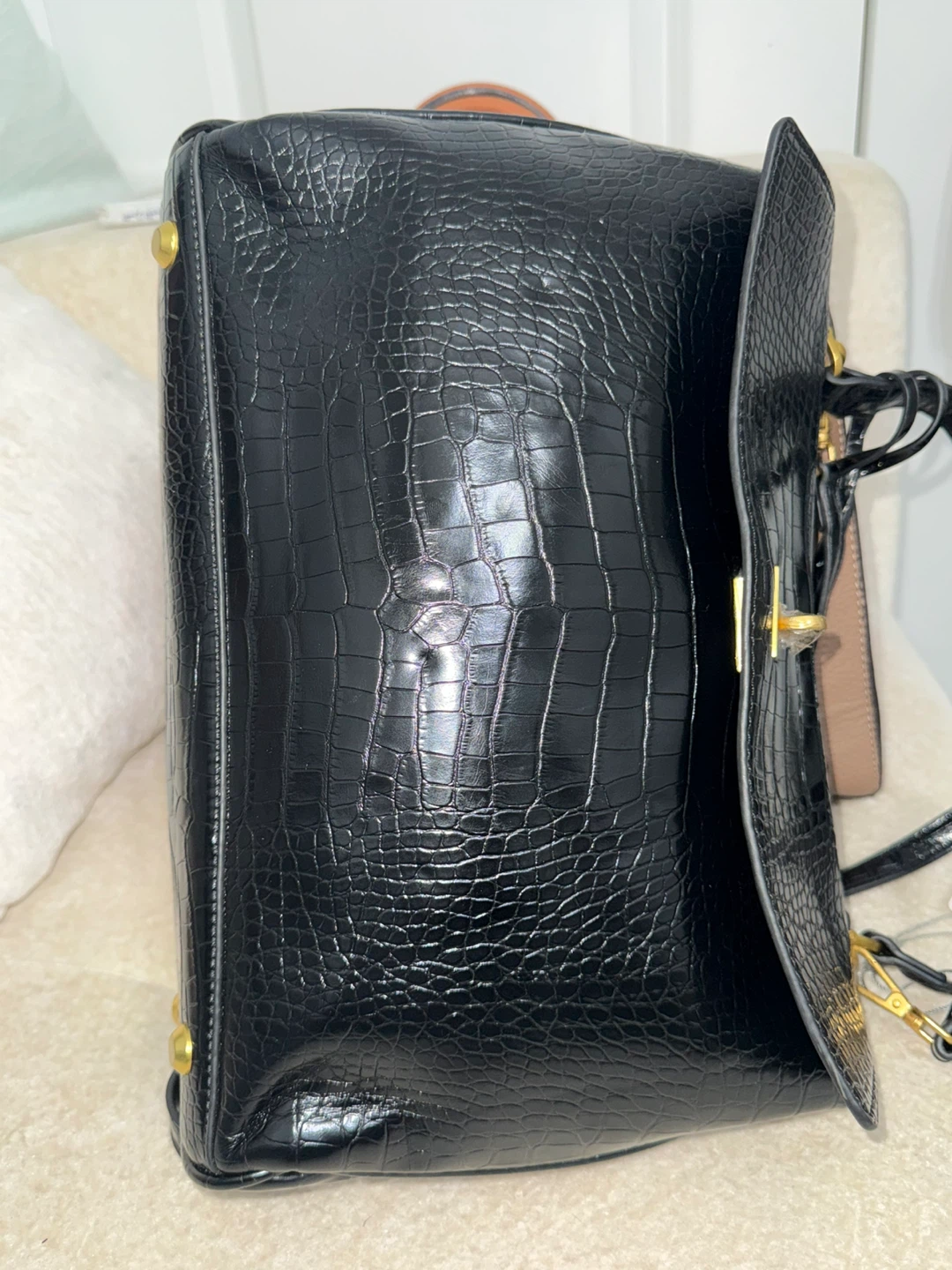 CK Black Croc Pattern Laptop/Handbag - photo 5