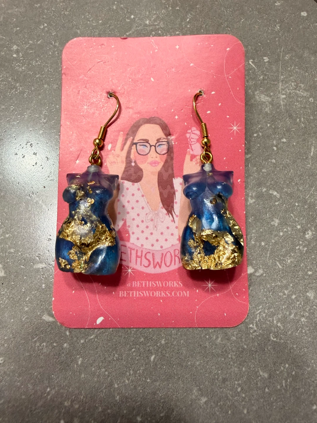 Bethsworks Resin Body Earrings