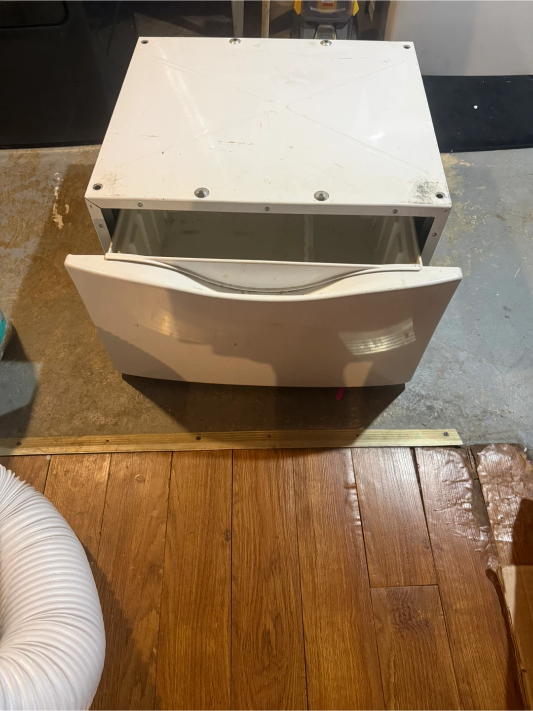 White Laundry Pedestal Drawer - photo 2