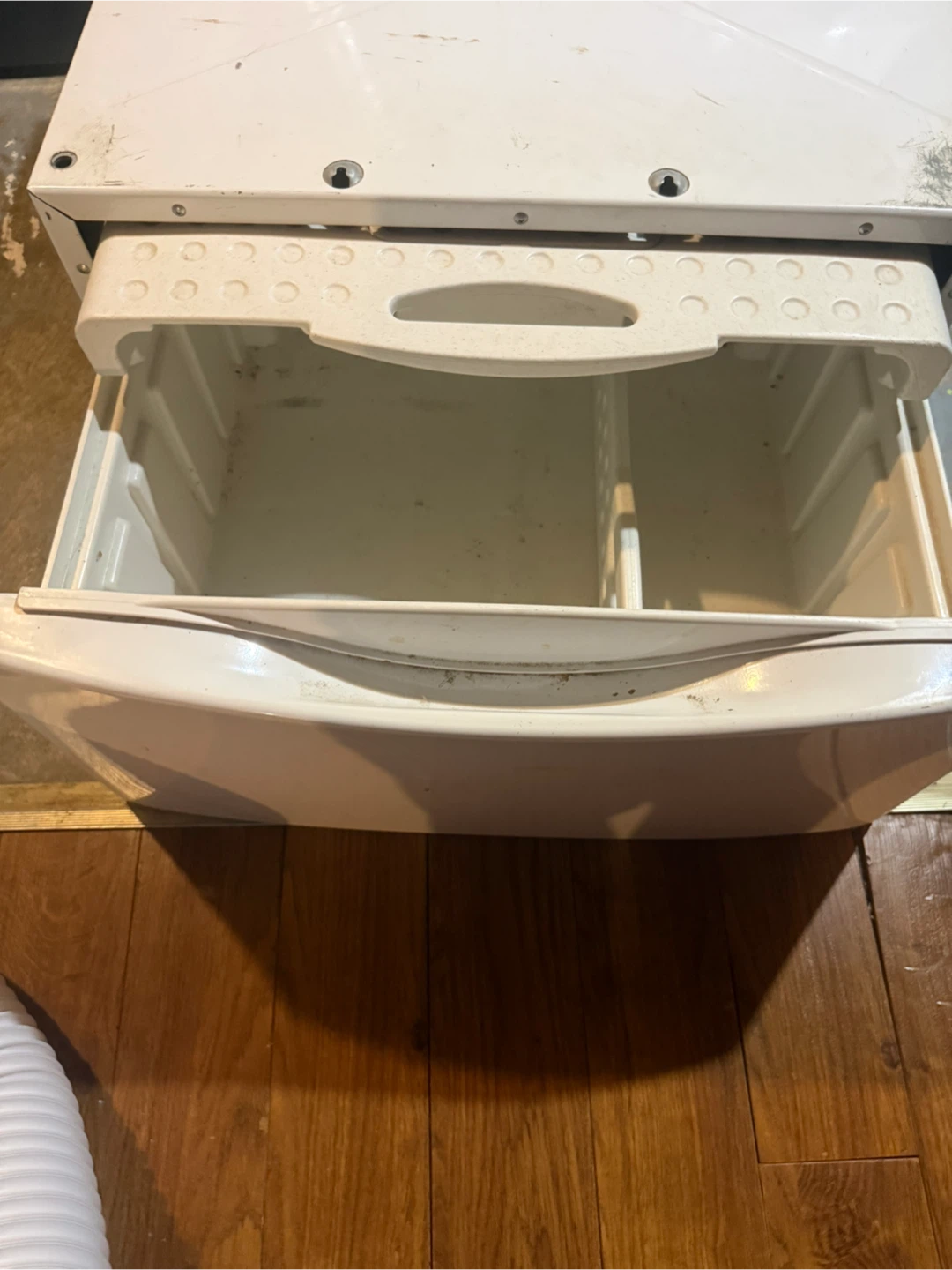 White Laundry Pedestal Drawer - photo 3