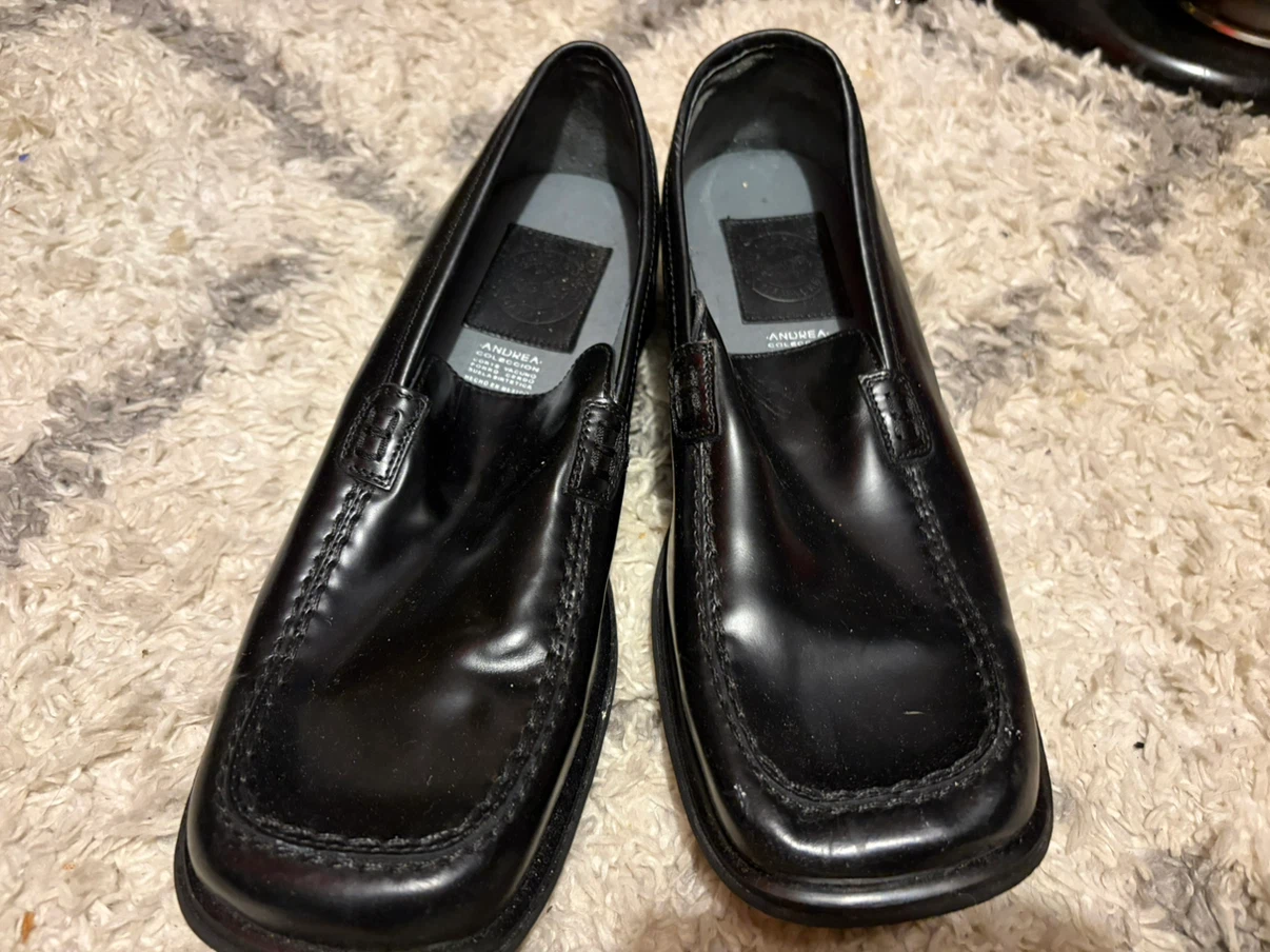 Andrea Caballero Black Leather Loafers - photo 5