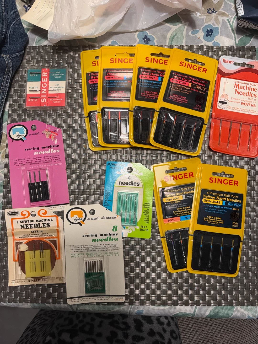 Assorted Vintage Sewing Machine Needles Collection