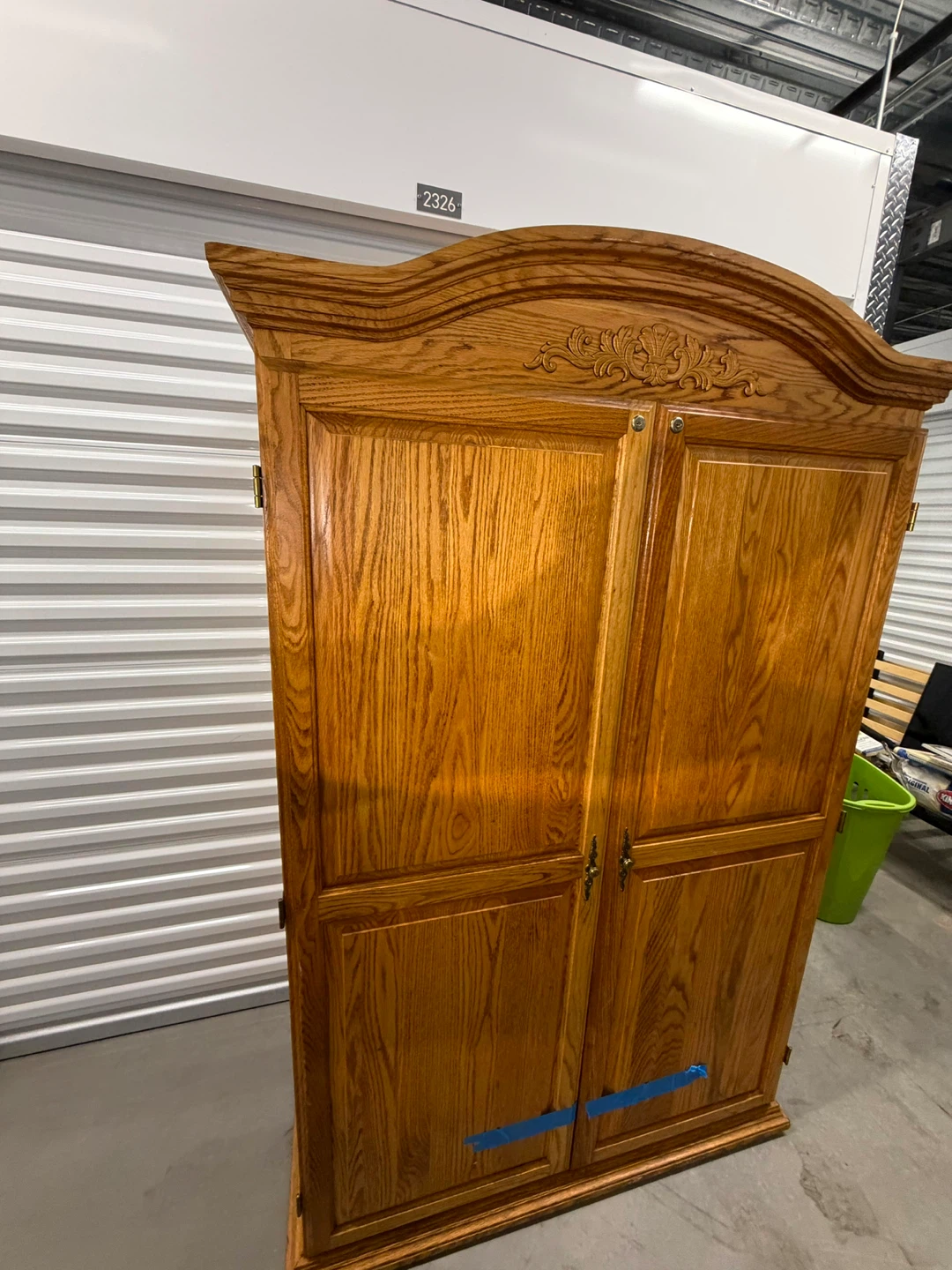 Parker House Oak Armoire Desk