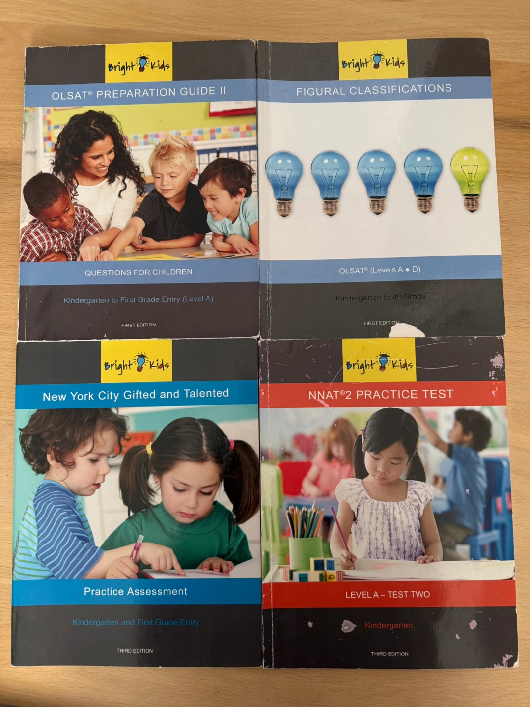 Bright Kids Test Prep Books Set OLSAT K-1st