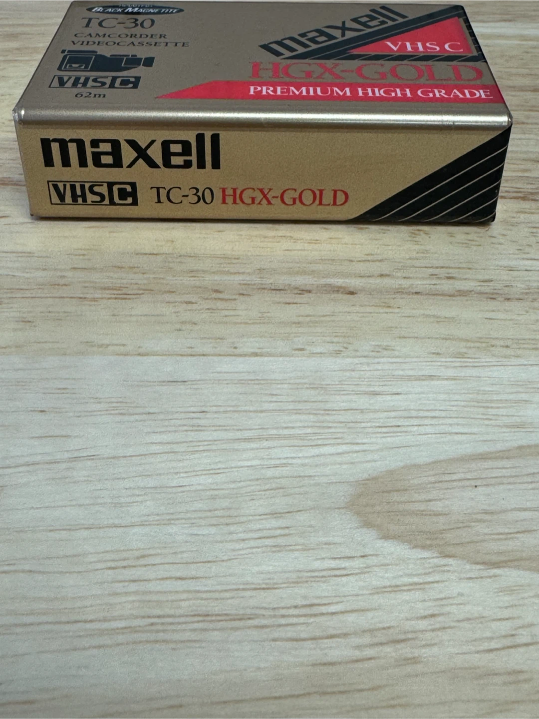 Maxell HGX-Gold TC-30 VHS-C Camcorder Videocassette - photo 2