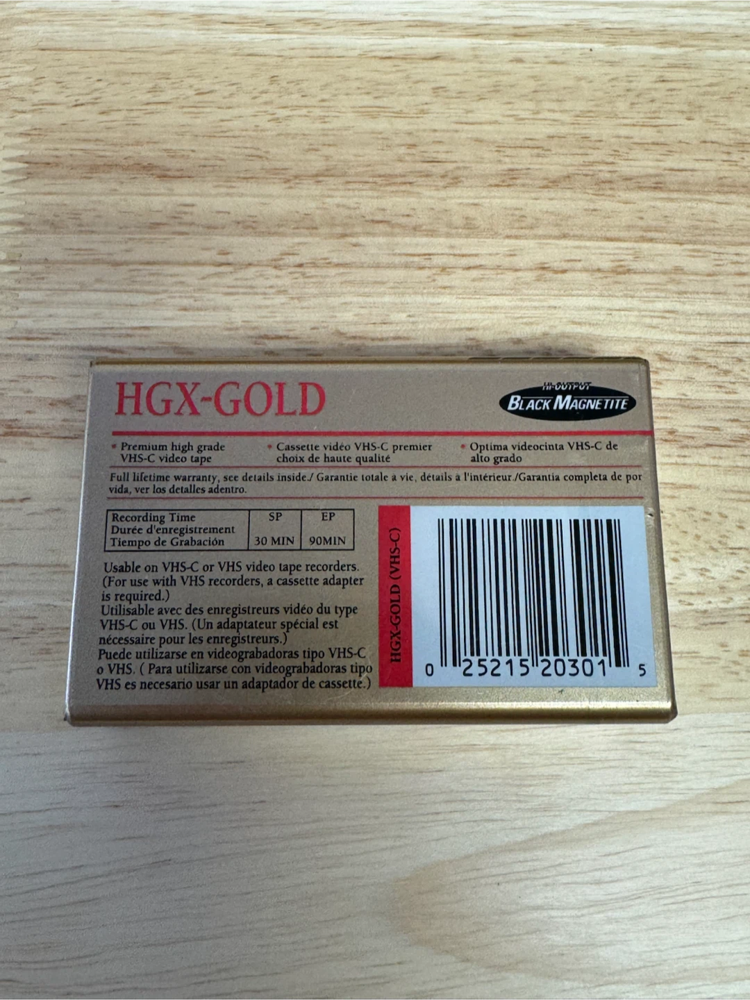 Maxell HGX-Gold TC-30 VHS-C Camcorder Videocassette - photo 5