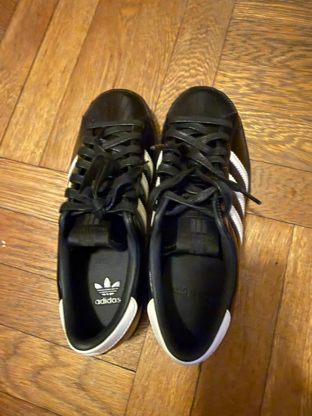 Size 4.5 Adidas Superstar Black and White - photo 5
