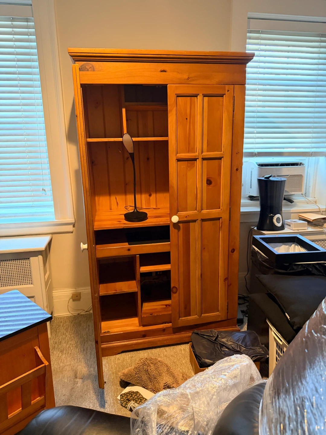 Solid Wood Storage Armoire