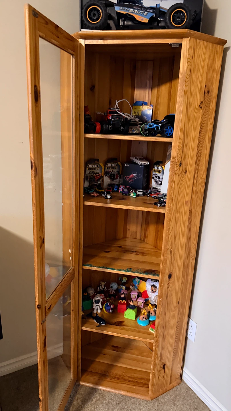 Wooden Corner Display Cabinet - photo 3