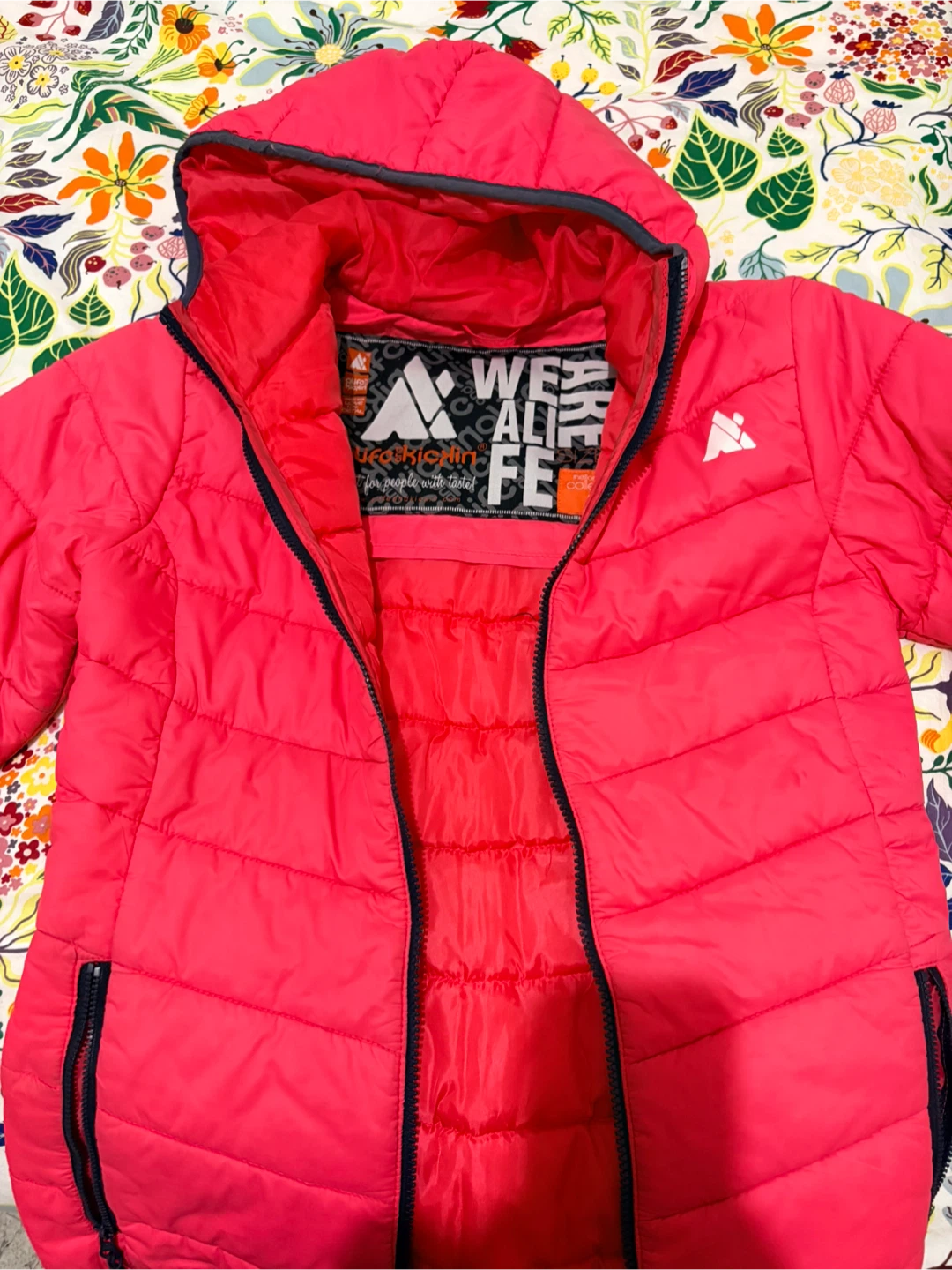 Alife and Kickin Pink Puffer Jacket