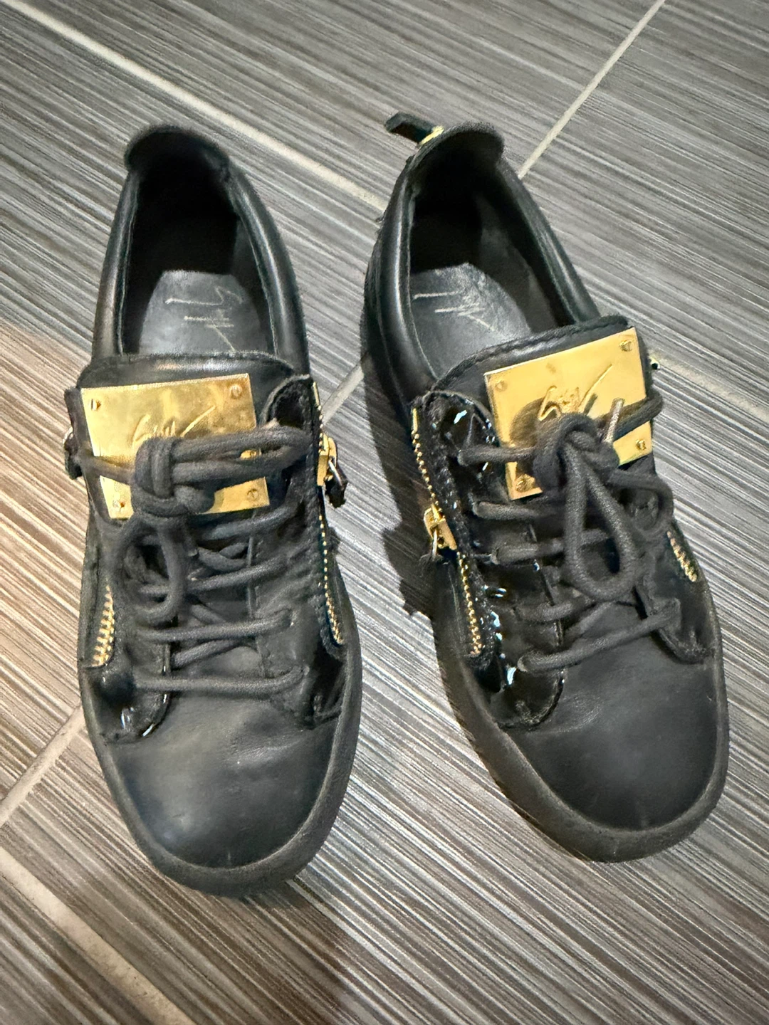 Giuseppe Zanotti black low-top sneakers - photo 3