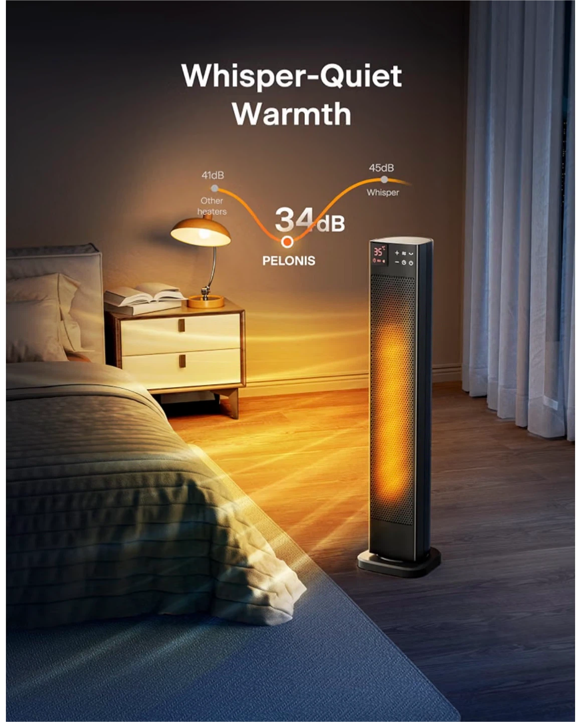 Black Tower Space Heater potable - photo 3