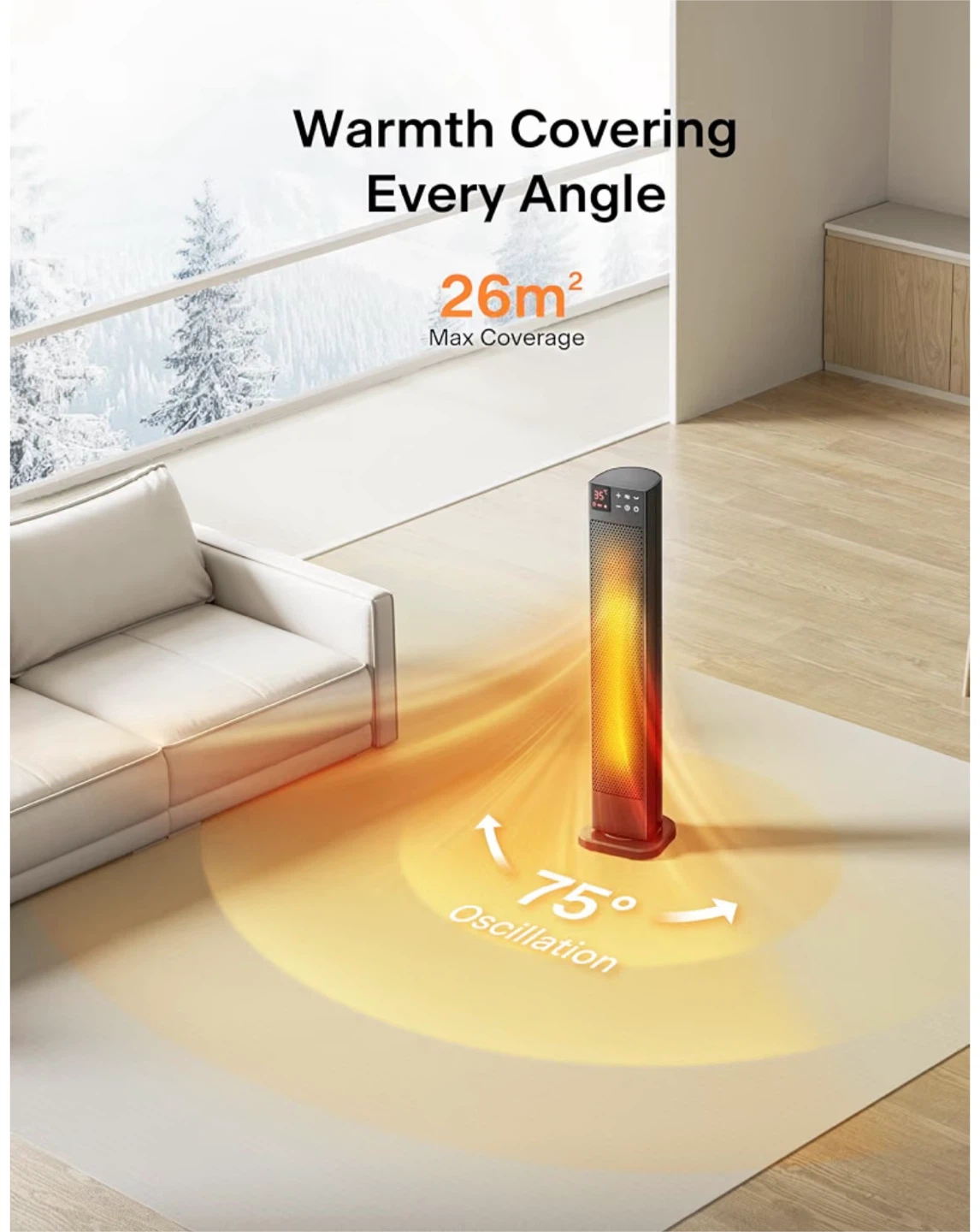 Black Tower Space Heater potable - photo 5