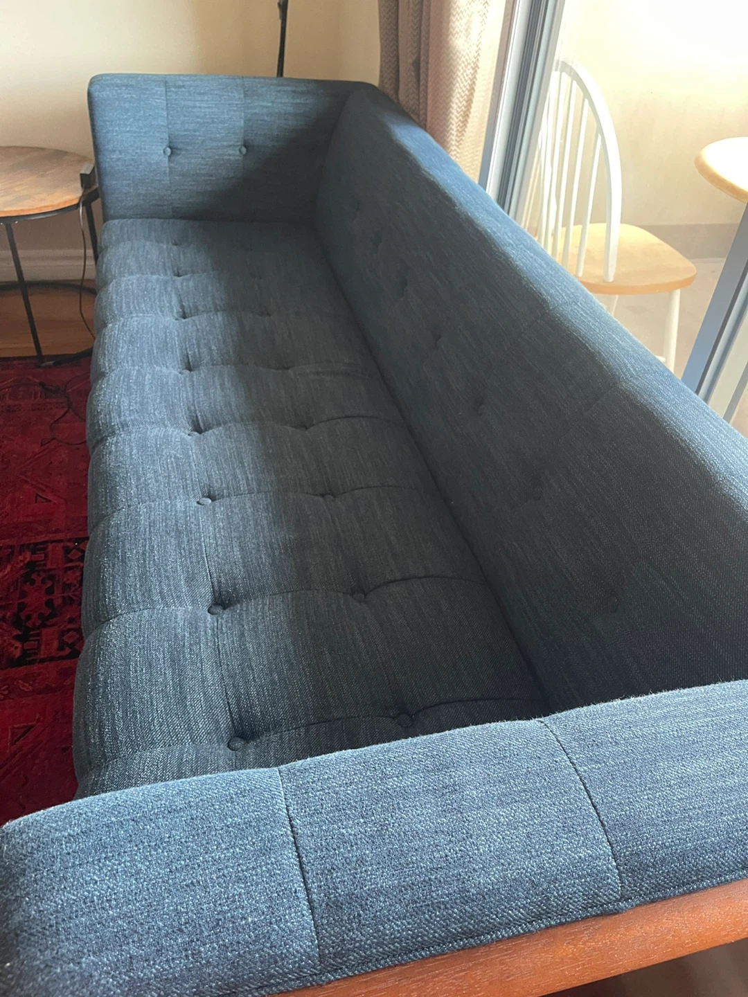 Mid-century modern blue sofa 900$ for each just used 3 months. - photo 2