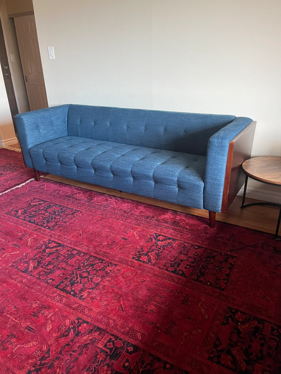 Mid-century modern blue sofa 900$ for each just used 3 months. - photo 3