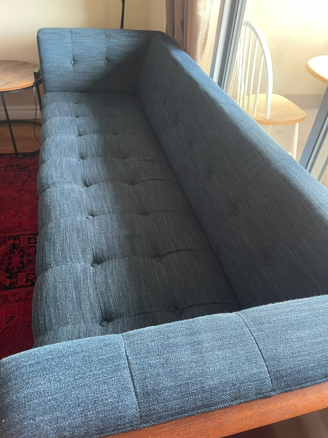 Mid-century modern blue sofa 900$ for each just used 3 months. - photo 4