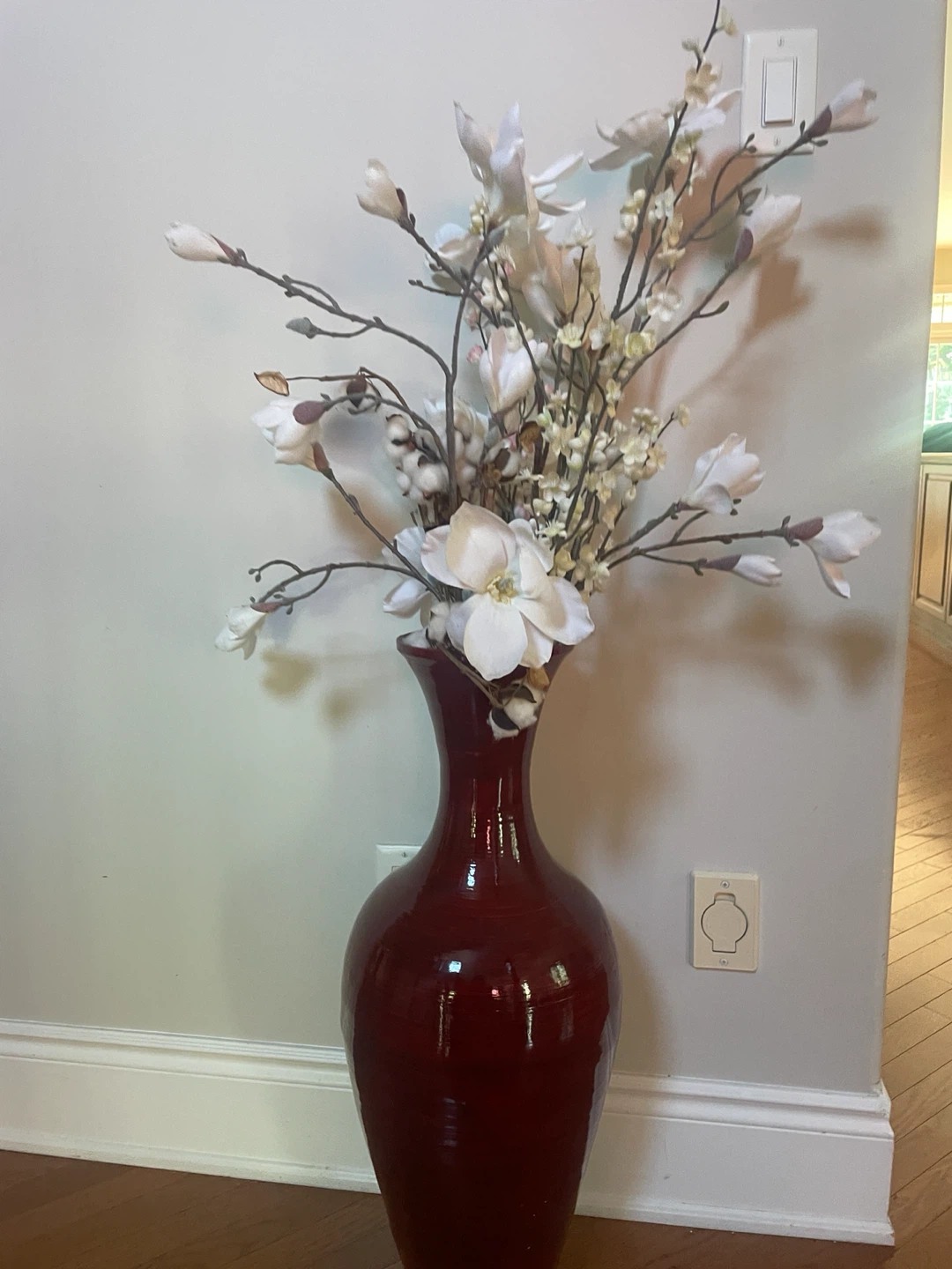 Tall Red Floor Vase - photo 2