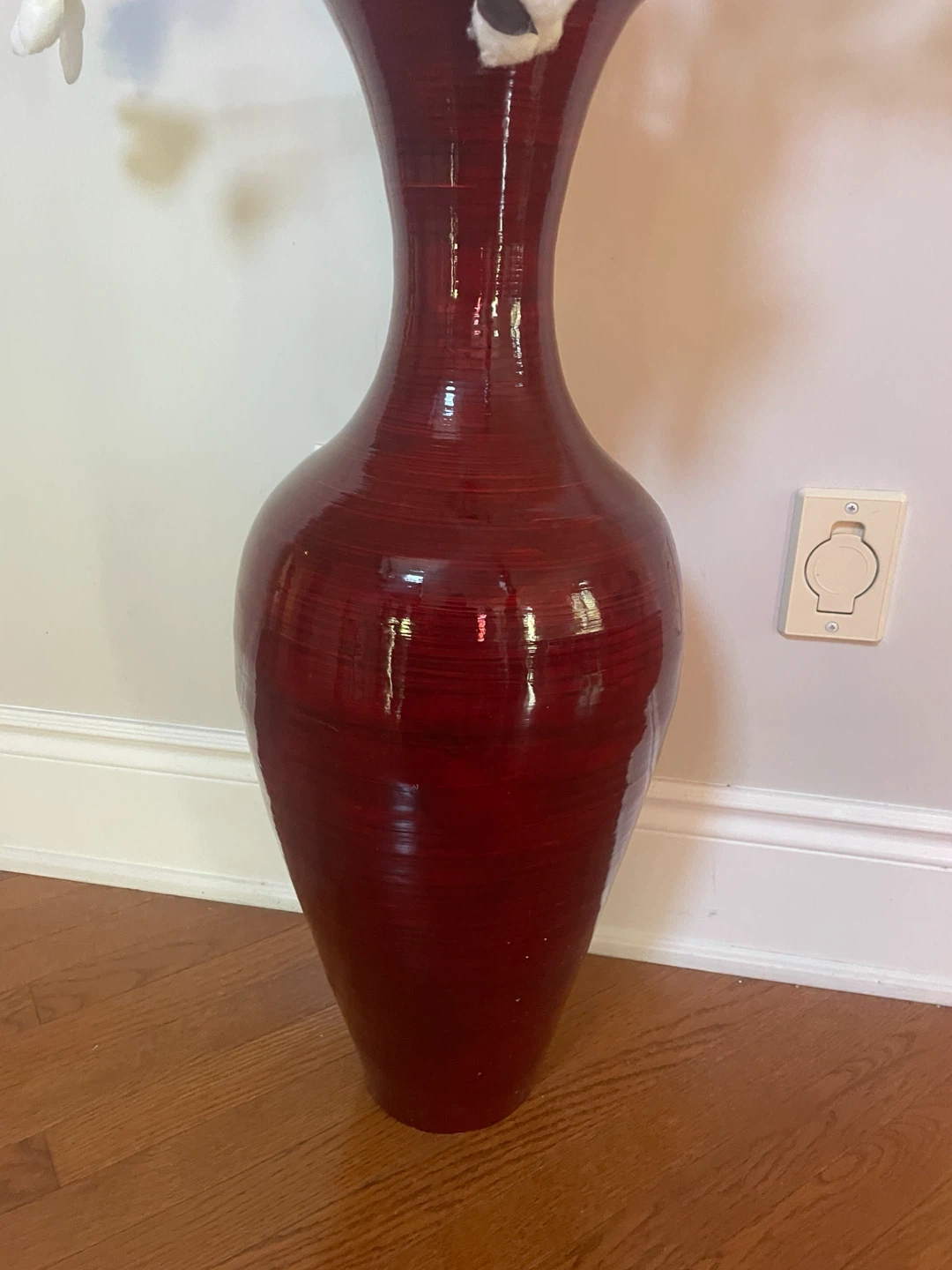 Tall Red Floor Vase - photo 3