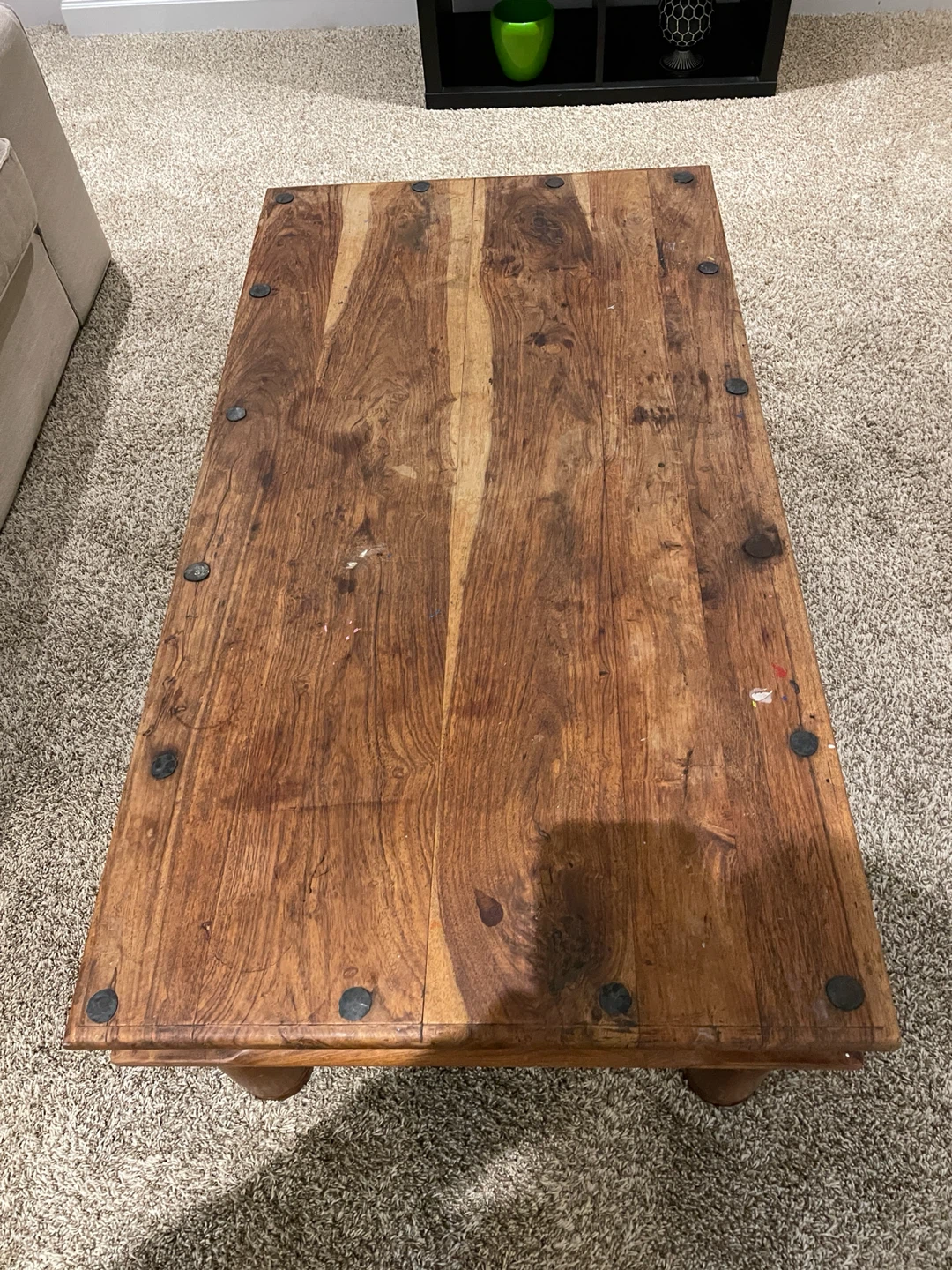 Rustic Solid Wood Coffee Table - photo 4