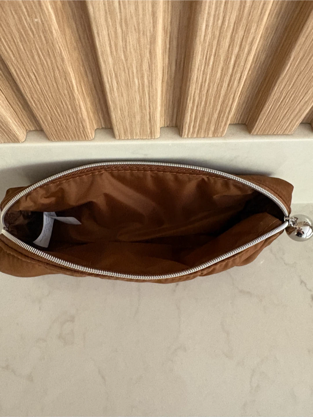 Jenny Bird Brown Quilted Zipper Pouch - photo 2