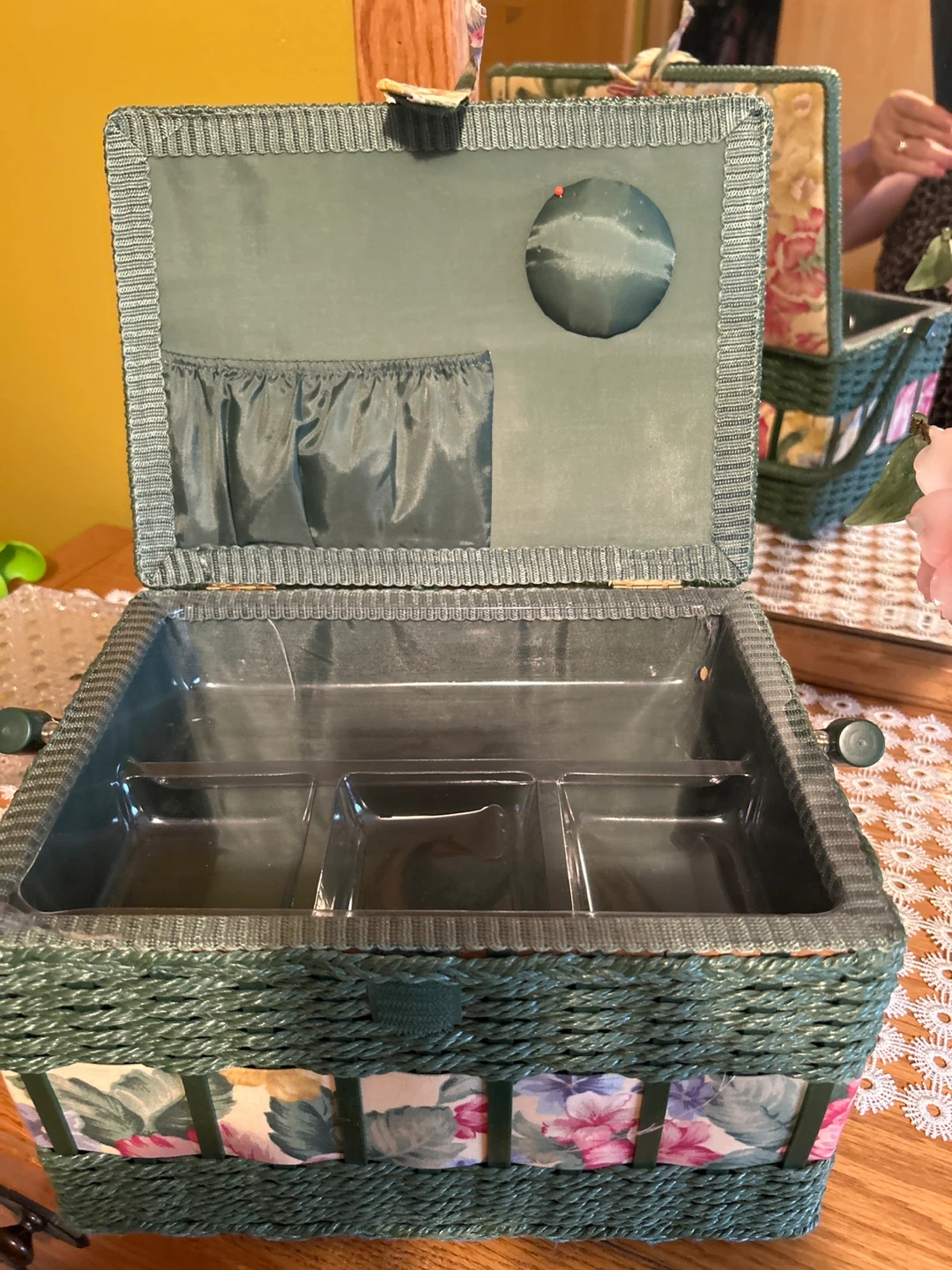 Floral Woven Storage Box - photo 2