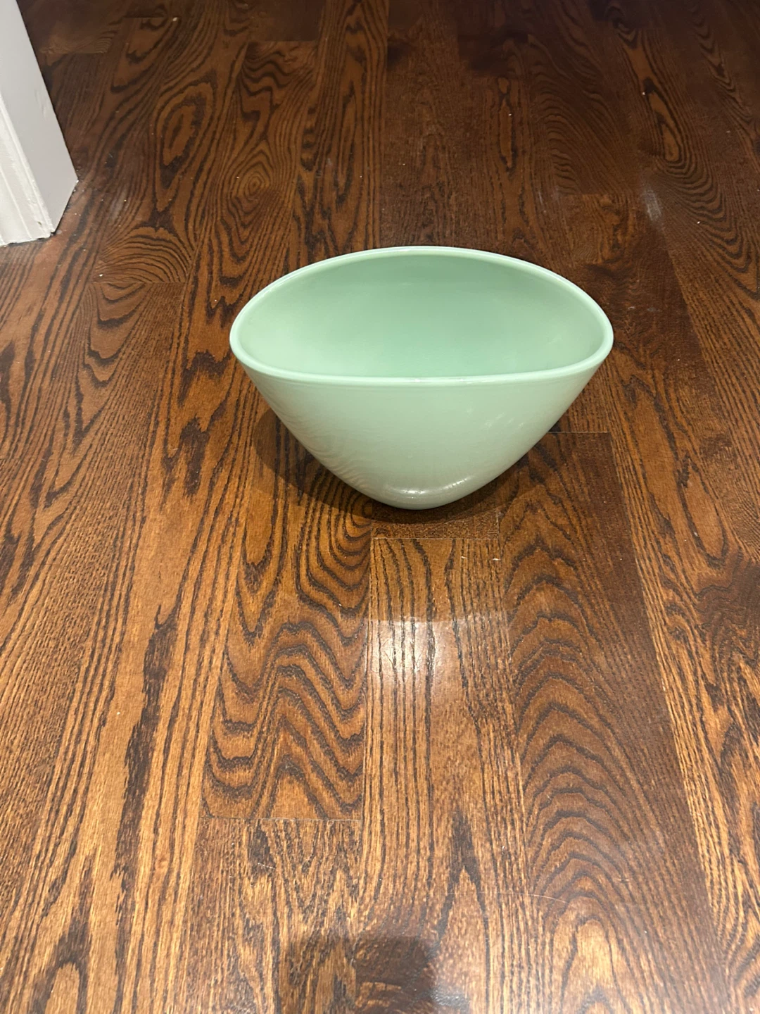Ceramic Mint Green Oval Vase