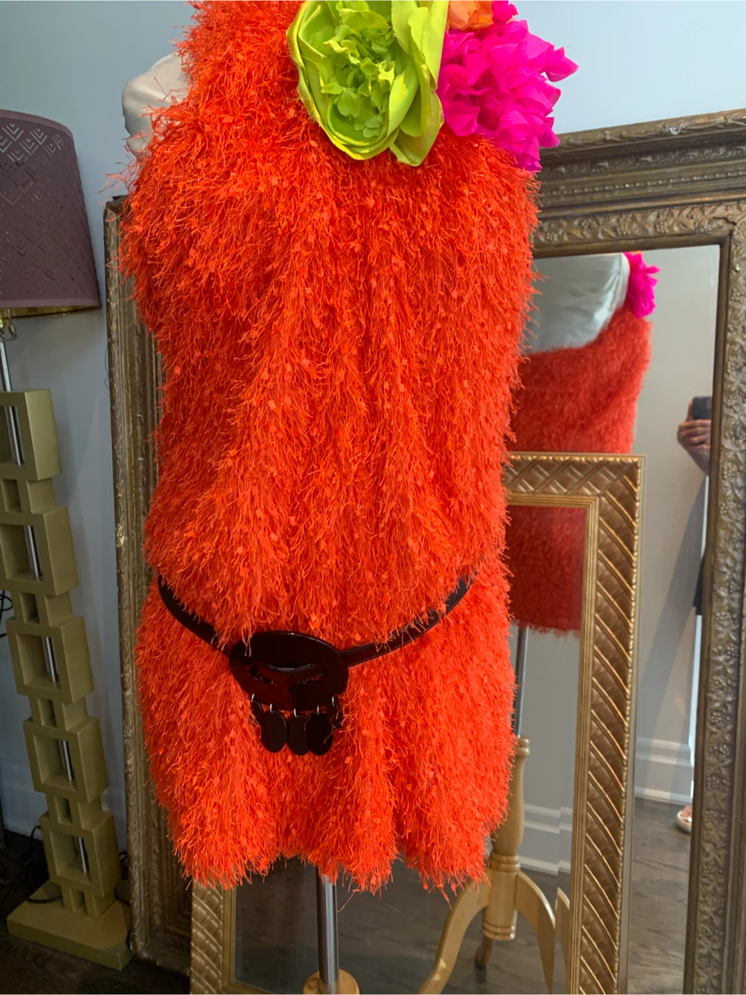 Dress Mod halter mini shag 60’s 70’s halloween disco - photo 2