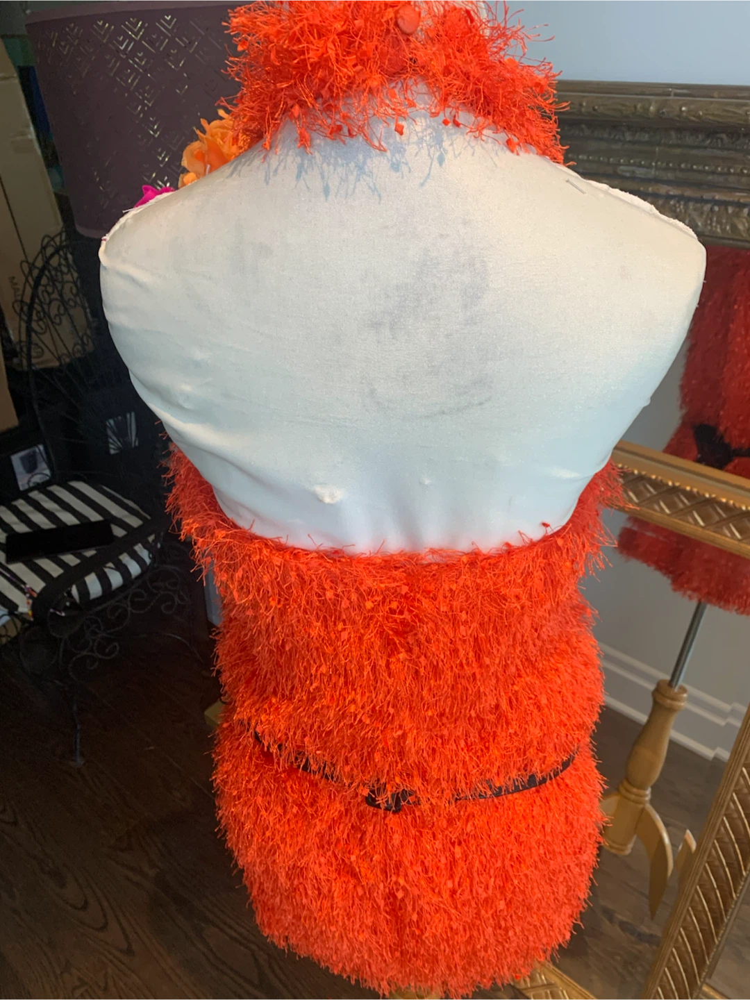 Dress Mod halter mini shag 60’s 70’s halloween disco - photo 3