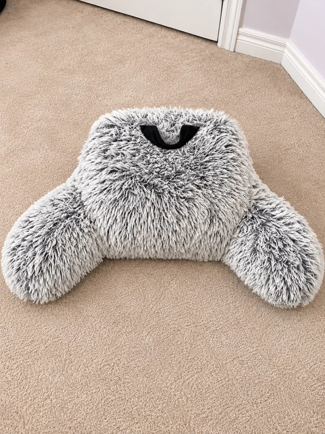 Grey Reading Pillow