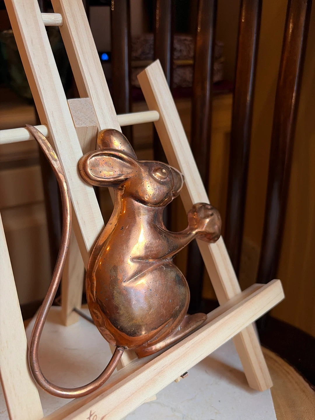 Vintage Copper Mouse Wall Hanging - photo 5